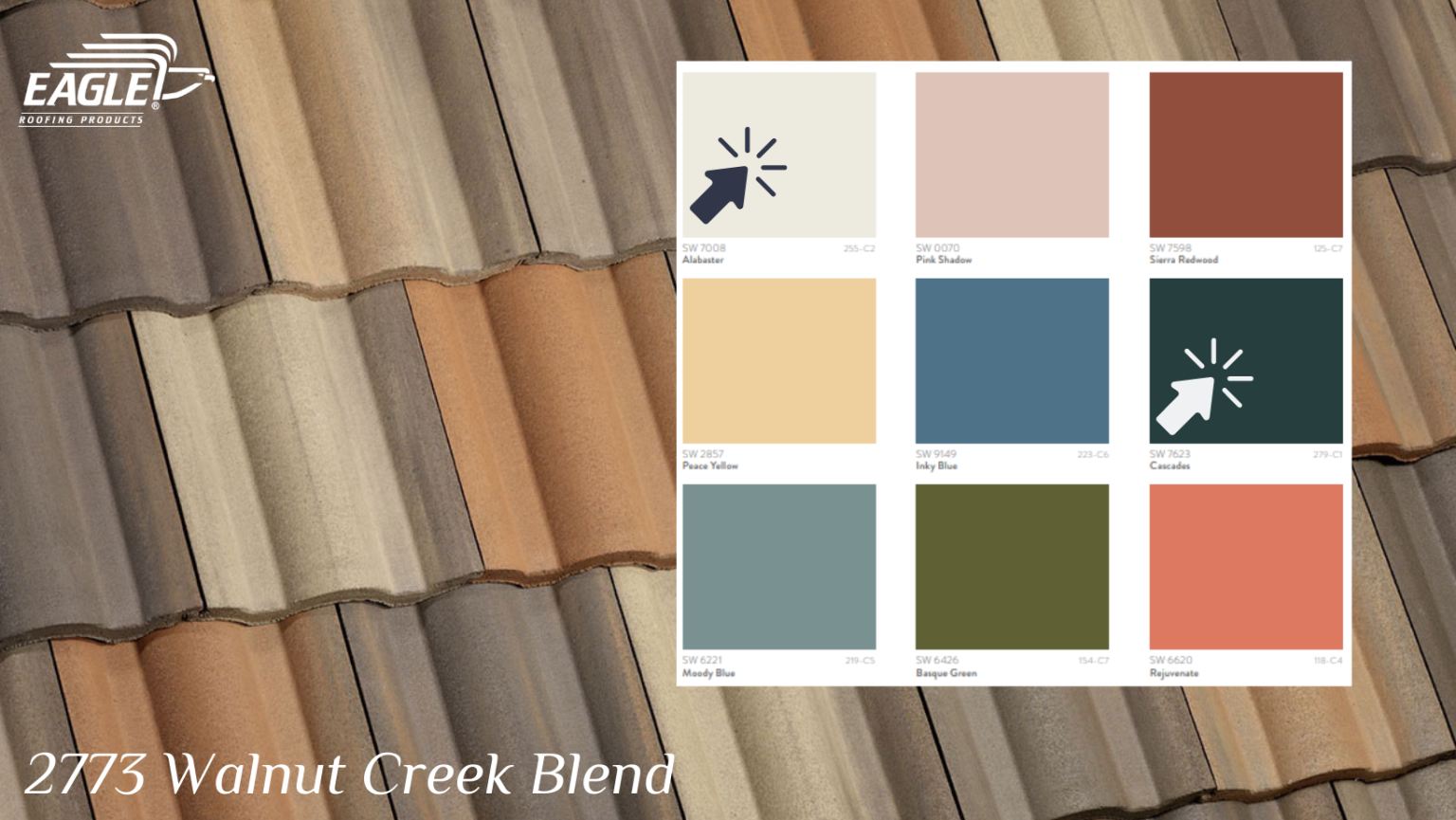 Concrete Roof Tiles to Pair with Sherwin Williams 2022 Color Trends Eagle Roofing