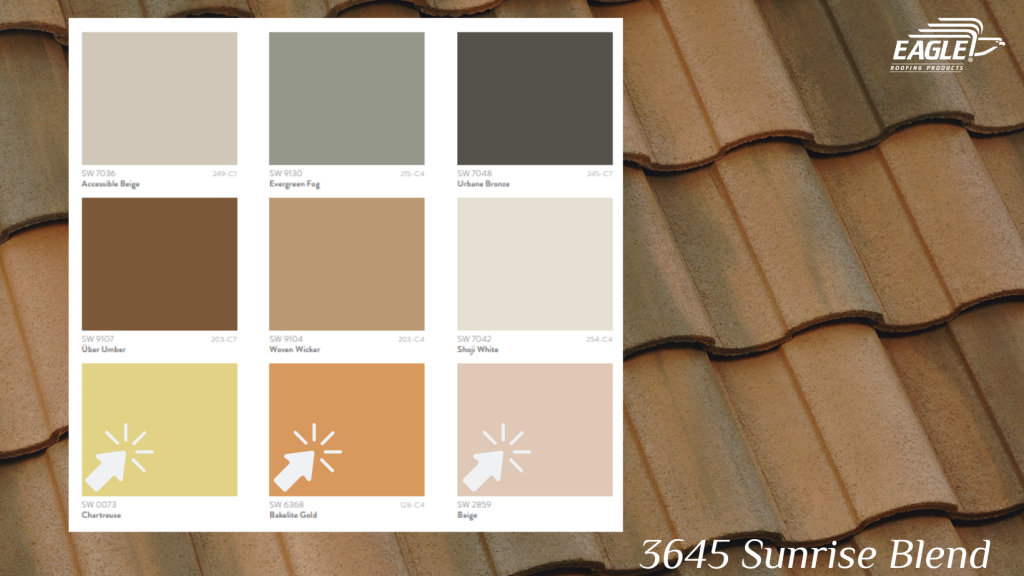 Concrete Roof Tiles to Pair with Sherwin Williams 2022 Color Trends Eagle Roofing